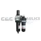 29-4D12-00DM Coilhose 29 Series Filter/Regulator + Lubricator, Standard, 1/2", Automatic, with/ Square Gauge, Metal Bowl UPC #029292753838