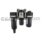 29-4T12-00 Coilhose 29 Series Filter + Regulator + Lubricator, Standard, 1/2", Manual, with/ Square Gauge UPC #029292753951