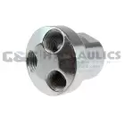 3002 Coilhose 3 Port Aluminum Manifold, 1/4" In x 1/4" Out UPC #029292130530