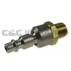 58-06BS-DL Coilhose 3/8" Industrial Ball Swivel Connector, 3/8" MPT, with Display Packaging UPC #029292100007