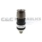 587USE Coilhose 2-in-1 Automatic Safety Exhaust Coupler 3/8" Body, 1/2" MPT UPC #029292108980