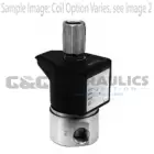 71315SN1GNJ1N0L111C1 Parker Skinner 3 Way Normally Closed 1/8" NPT Direct Acting Stainless Steel Solenoid Valve 12VDC Leads