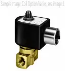 Parker Skinner 3 Way Solenoid Valve - Complete 7131KBN2BF00N0C111C1 1/4" NPT Normally Closed Direct Acting Brass 12VDC Conduit