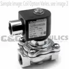 72218RN3TV00G1VZ01P2 Parker Skinner 2 Way Normally Closed 3/8" NPT Direct Lift Stainless Steel Solenoid Valve 110/50-60VAC