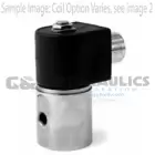 73216SN2MT00N0C111P3 Parker Skinner 2 Way Normally Closed 1/4" NPT Pilot Operated Internal Pilot Supply Stainless Steel Solenoid Valve 110/50-120/60VAC Conduit