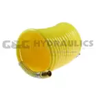 N12-50A Coilhose Nylon Coil, 1/2" x 50', 1/2" NPT Rigid & Swivel Fittings, Yellow UPC #029292279161