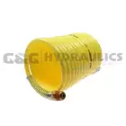 N12-50B Coilhose Nylon Coil, 1/2" x 50', 1/2" NPT Swivel Fittings, Yellow UPC #029292279239