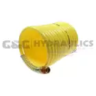 N14-17B Coilhose Nylon Coil, 1/4" x 17', 1/4" NPT Swivel Fittings, Yellow UPC #029292275033