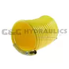 N14-50A Coilhose Nylon Coil, 1/4" x 50', 1/4" NPT Rigid & Swivel Fittings, Yellow UPC #029292275521