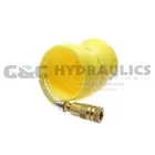 N14-50CC15 Coilhose Nylon Coil, 1/4" x 50', 1/4" Industrial Coupler & Connector, Yellow UPC #029292275606