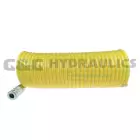 N38-12CC14 Coilhose Nylon Coil, 3/8" x 12', 1/4" ARO Coupler & Connector, Yellow UPC #029292106139