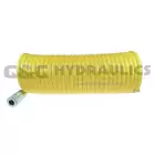 N38-50CC14 Coilhose Nylon Coil, 3/8" x 50', 1/4" ARO Coupler & Connector, Yellow UPC #029292104883