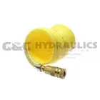 N38-50CC15 Coilhose Nylon Coil, 3/8" x 50', 1/4" Industrial Coupler & Connector, Yellow UPC #029292105187