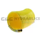 N516-50 Coilhose Nylon Coil, 5/16" x 50', 1/4" NPT Rigid Fittings, Yellow UPC #029292276221