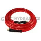 PFE51004TR Coilhose Flexeel Hose, 5/16" x 100', 1/4" MPT Reusable Strain Relief Fittings, Transparent Red UPC #029292918527