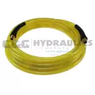 PFE51004TY Coilhose Flexeel Hose, 5/16" x 100', 1/4" MPT Reusable Strain Relief Fittings, Transparent Yellow UPC #029292918794