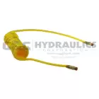 PR14-50B-Y Coilhose Flexcoil, 1/4" x 50', 1/4" NPT Reusable Swivel Fittings, Yellow UPC #029292457170