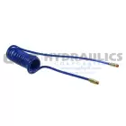 PR38-304-B Coilhose Flexcoil, 3/8" x 30', 1/4" NPT Reusable Rigid Fittings, Blue UPC #029292468022