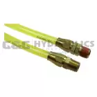 PRE14-20A-TY Coilhose Flexeel Coil, 1/4" x 20', 1/4" NPT Reusable Rigid & Swivel Fittings, Transparent Yellow UPC #029292925099