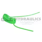 PU14-10W1-G Coilhose Flexcoil, 1/4" x 10', Without Fittings, Green UPC #029292903745