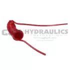 PU14-10W1-R Coilhose Flexcoil, 1/4" x 10', Without Fittings, Red UPC #029292903752