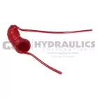 PU14-15W1-R Coilhose Flexcoil, 1/4" x 15', Without Fittings, Red UPC #029292904100