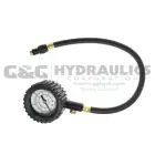 A534RB-PB Coilhose Extension Tire Gauge with/ Boot, 0-100 lbs, Display UPC #048232315349