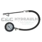 A539RB-PB Coilhose Extension Tire Gauge with Boot, 0-160 lbs, Display UPC #048232105391