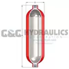 AGB531003G3FNP Accumulators, Inc Gas Bottle Accumulator, 5 Gallon, 3,000 PSI, Double Neck 1-7/8" SAE