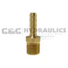 B0406-DL Coilhose Hose Barb, 1/4" ID x 3/8" MPT & Clamp, with Display Packaging UPC #029292101325