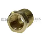B20806-DL Coilhose Reducer Bushing, 1/2" MPT x 3/8" FPT, with Display Packaging UPC #029292922098