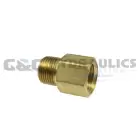 C0404 Coilhose Hex Adapter, 1/4" FPT x 1/4" MPT UPC #029292194815