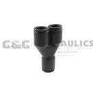 CL31400606 Coilhose Coilock Union "Y", 6 mm x 6 mm UPC #029292926300