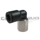 CL700202S Coilhose Coilock Female Swivel Elbow, 1/8" OD x 1/8" FPT UPC #029292371049