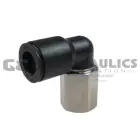 CL700402S Coilhose Coilock Female Swivel Elbow, 1/4" OD x 1/8" FPT UPC #029292363815