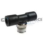 CL72021032S Coilhose Coilock Male Swivel Branch Tee, 1/8" OD x 10-32 UPC #029292891806