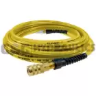 PFE4025TYS15x Coilhose Flexeel Hose, 1/4" x 25', Strain Relief Fittings, Industrial Six Ball Coupler & Connector, Transparent Yellow UPC # 029292505246