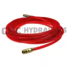 PFE41004TRZ Coilhose Flexeel Hose, 1/4" x 100', 1/4" MPT Reusable Fittings, Transparent Red UPC #029292922548