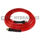 PFE50256TR Coilhose Flexeel Hose, 5/16" x 25', 3/8" MPT Reusable Strain Relief Fittings, Transparent Red UPC #029292532433