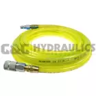 PFE6100TY58C Coilhose Flexeel Hose, 3/8" x 100', Reusable Fittings, 3/8" Industrial Coupler & Connector, Transparent Yellow UPC # 029292531801