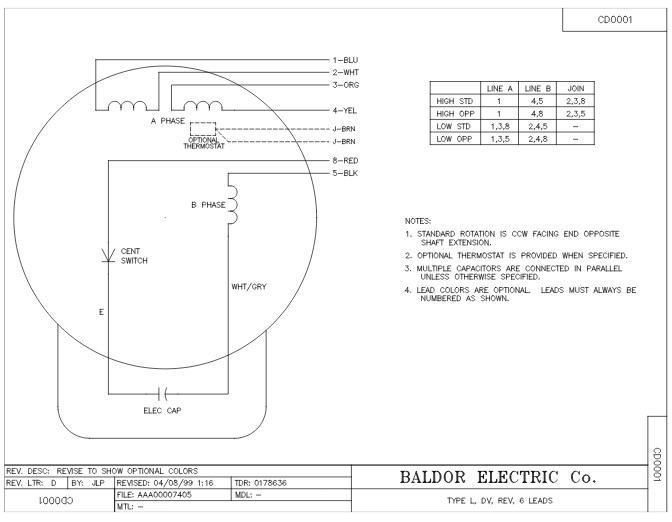 L3606t Baldor Single Phase Enclosured