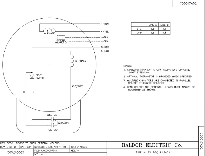 L3608t Baldor Single Phase Enclosured