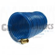 S14-12 Coilhose Stowaway Nylon Coil, 1/4" x 12', 1/4" NPT Rigid Fittings, Blue UPC # 029292284677